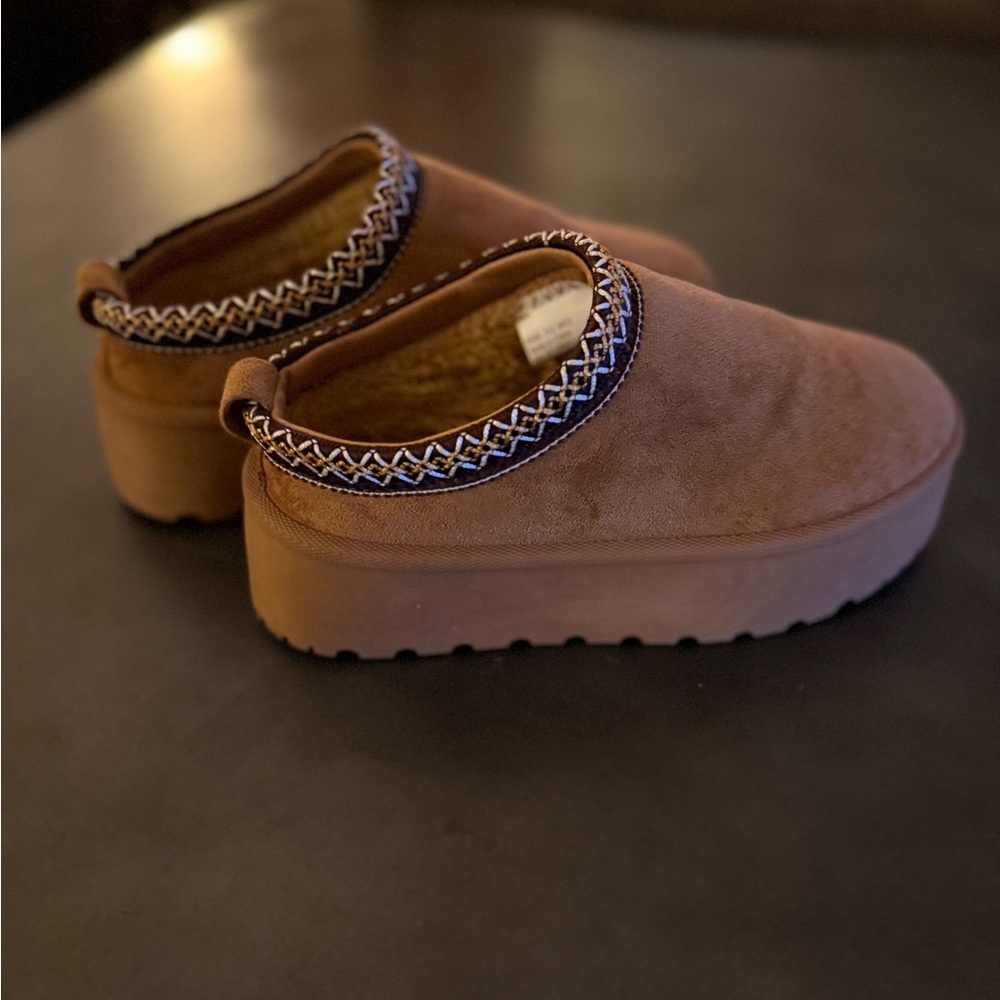 Brown Slip-On Women's Shoes